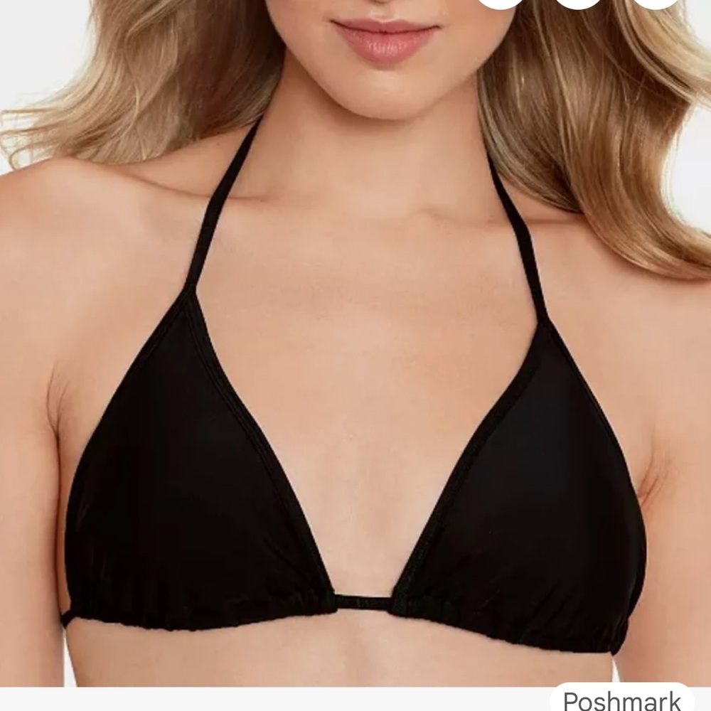 Salt + Cove Black Triangle Bikini Top